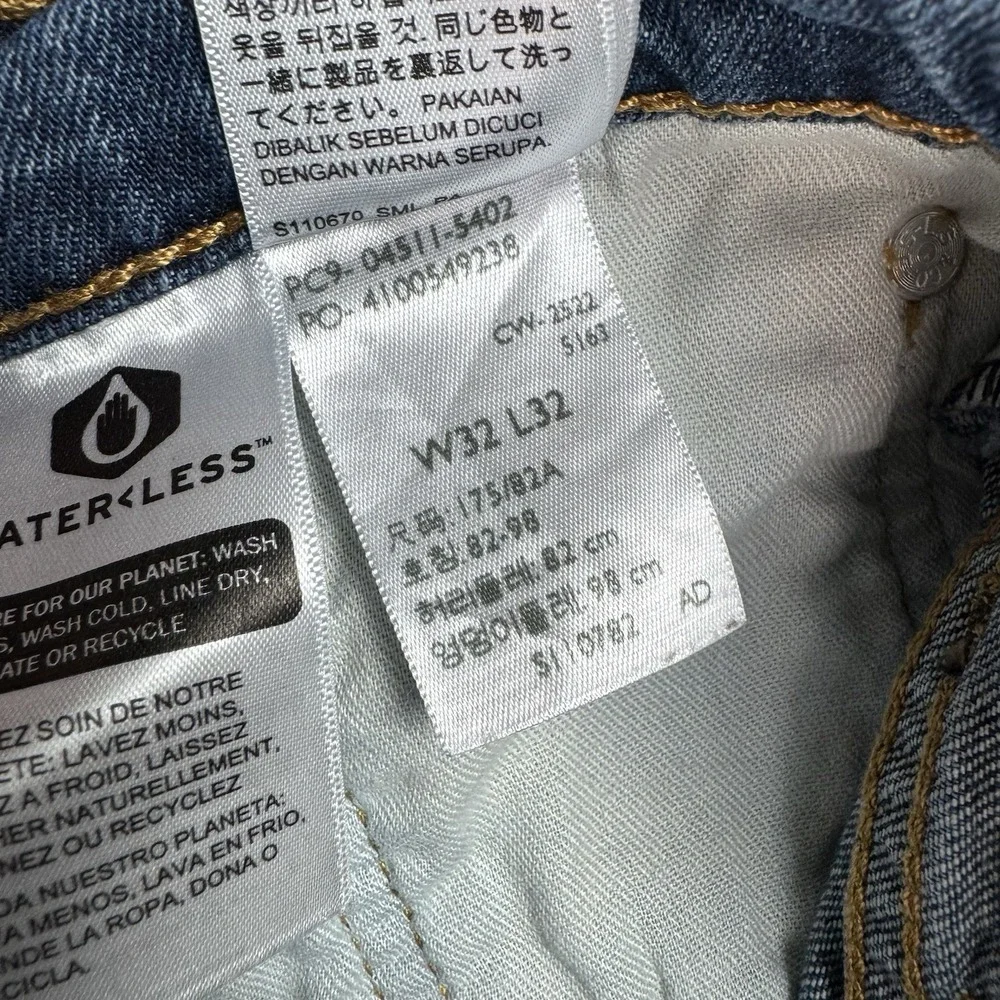 Levi's 511 Jeans Mens 32x32 Fits 31x30 Straight Leg Blue Denim Workwear